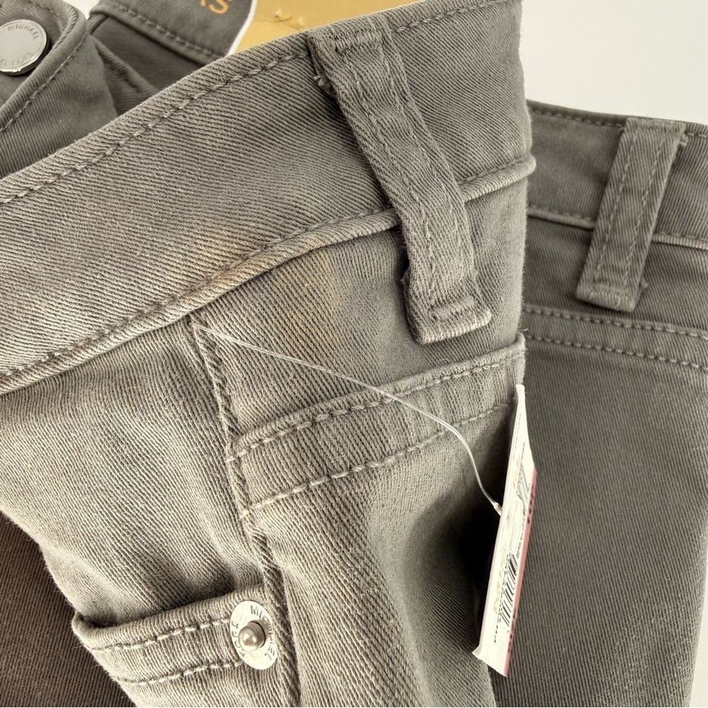 NWT MICHAEL Michael Kors Izzy Cropped Skinny Gray Jeans Size 10P - Picture 9 of 10